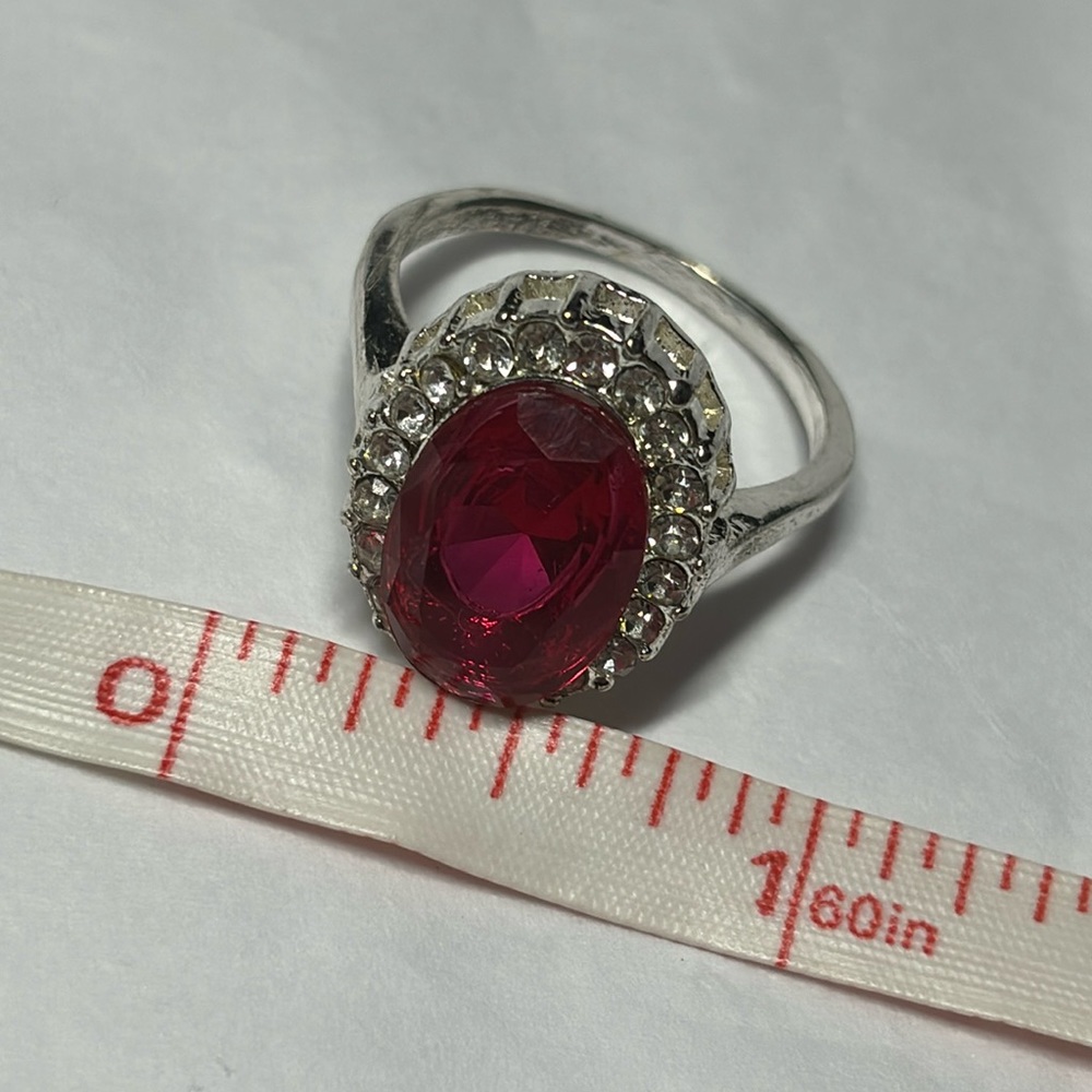 Ruby Cocktail Ring Ruby Cluster Ring 5 Ct Ruby Si… - image 8